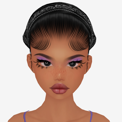 Head Scarf Add On Mesh Black