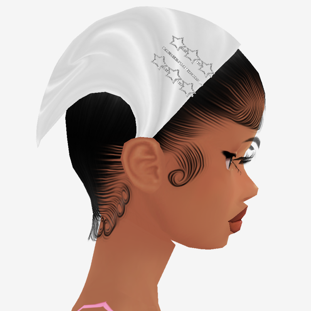 Head Scarf Add On Mesh White