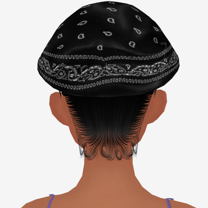 Head Scarf Add On Mesh Black