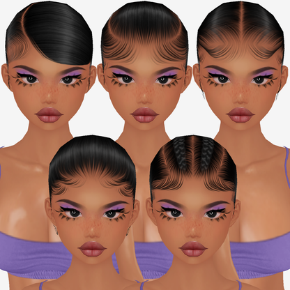 Black Cap Textures PACK V2 + Hair Texture