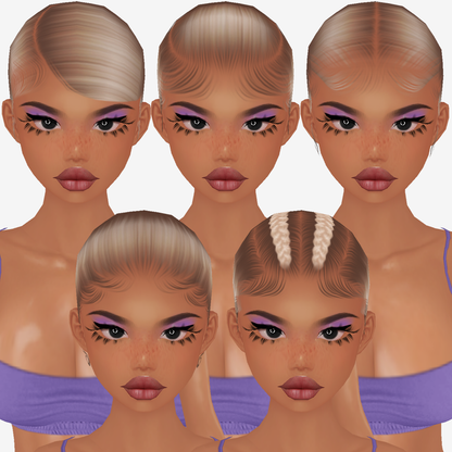 Bleached Cap Textures PACK V2 + Hair Texture