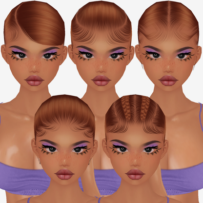 Carrot Cap Textures PACK + Opacities + Hair Textures