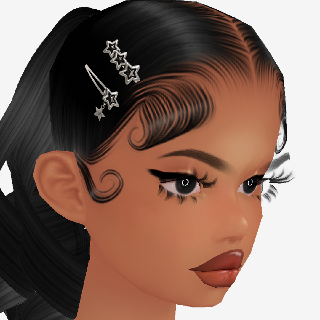 Hair Clip Add On Mesh Stars