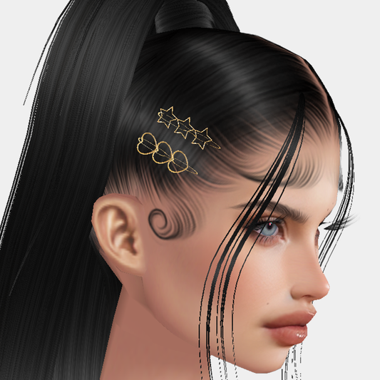 DELICATE Hair Clip Add On Mesh RIGHT