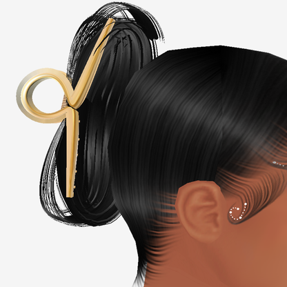 Gold Hair Clip Add On Mesh + Hair Mesh