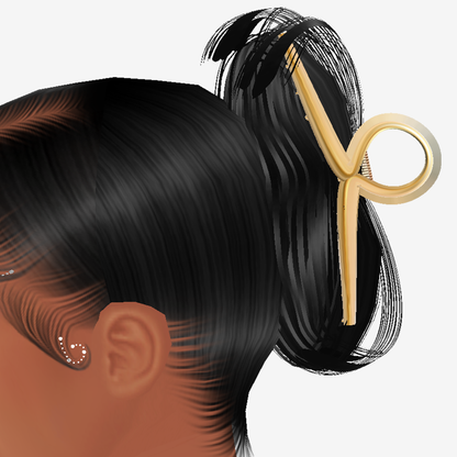 Gold Hair Clip Add On Mesh + Hair Mesh