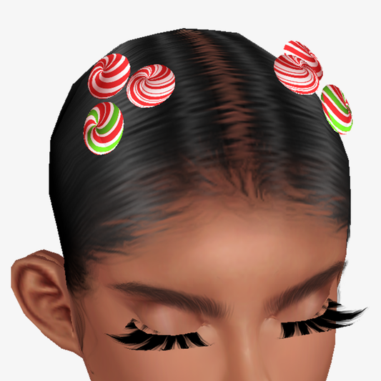 PEPPERMINT Holidays Hair Clip Add On Mesh