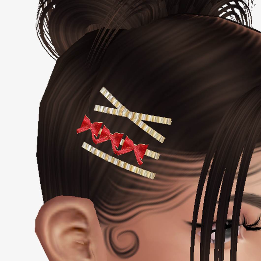 BOW Holidays Hair Clip Add On Mesh RIGHT