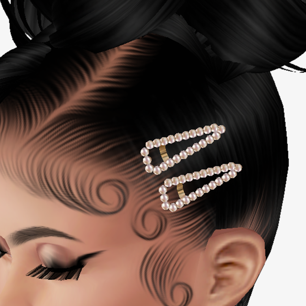 Pearl Hair Clip Add On Mesh LEFT