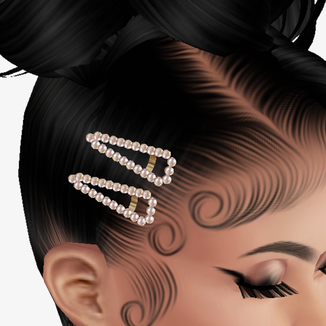 Pearl Hair Clip Add On Mesh RIGHT
