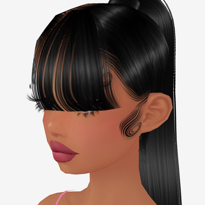 Hair Extension Mesh Bangs Left