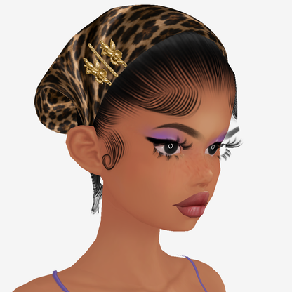 Head Scarf Add On Mesh Leopard LIMITED