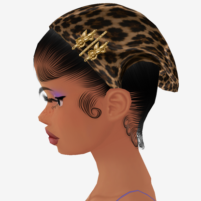 Head Scarf Add On Mesh Leopard LIMITED