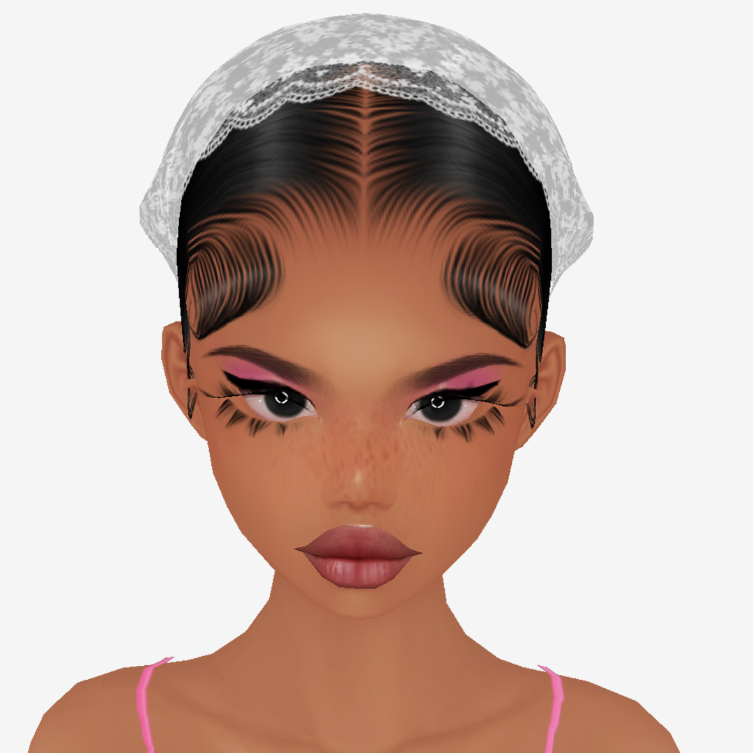 Lace Scarf Add On Mesh White