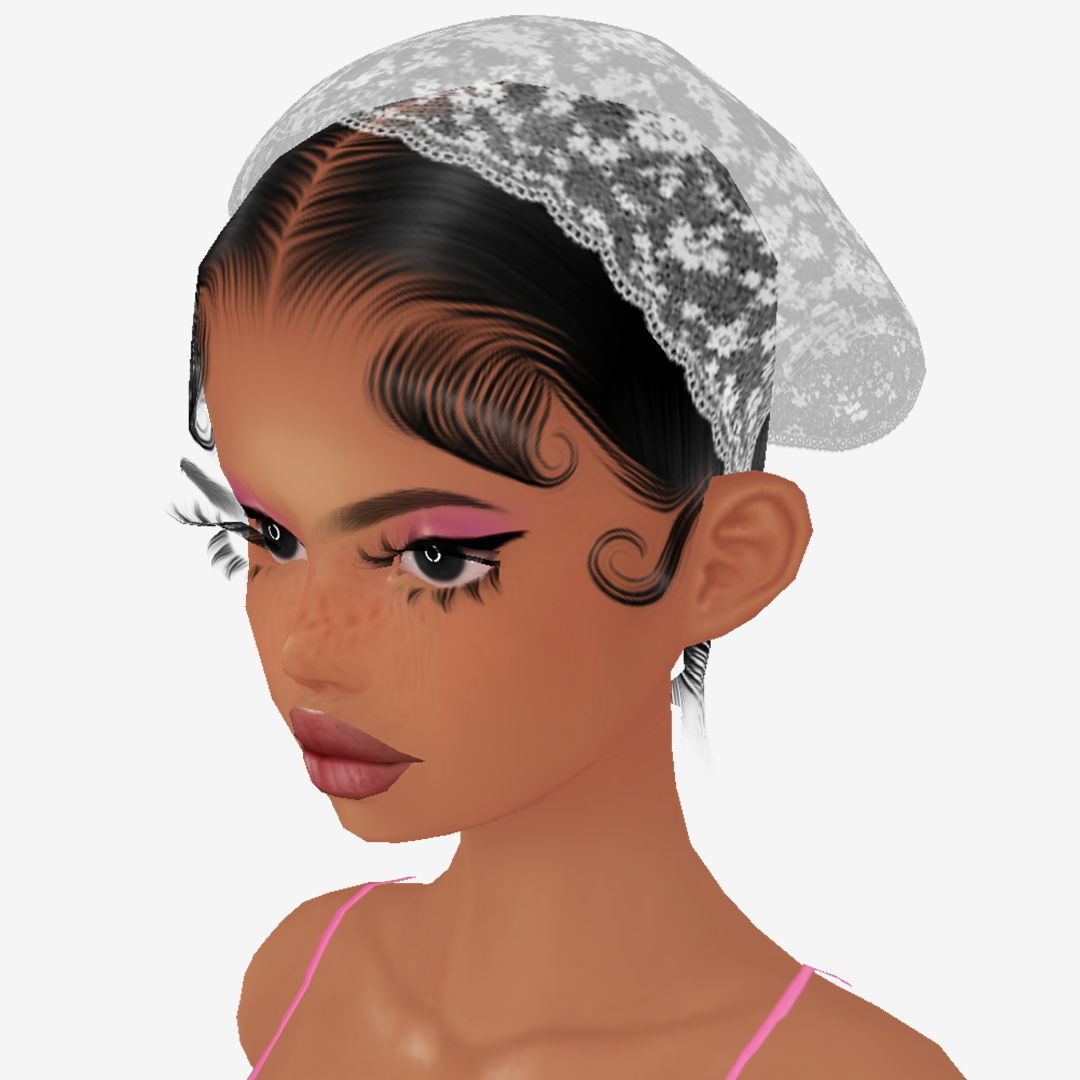 Lace Scarf Add On Mesh White