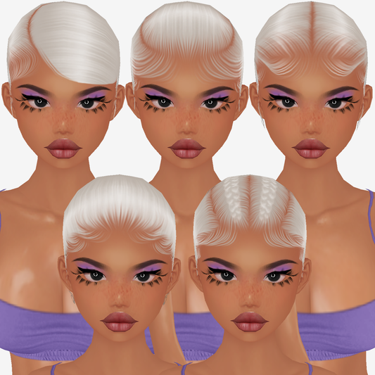 White Cap Textures PACK + Opacities + Hair Textures