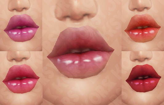 TEETH & GLOSS LIPSTICK add on Skin - PNG