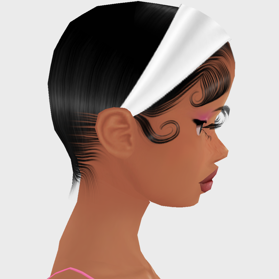 Headband Add On Mesh White