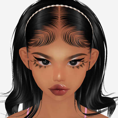 Hair Tiara Add On Mesh Pearl