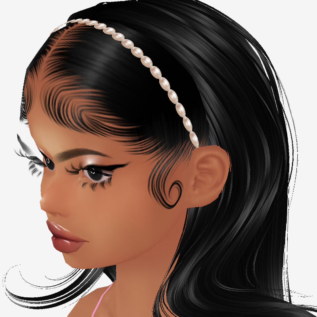 Hair Tiara Add On Mesh Pearl