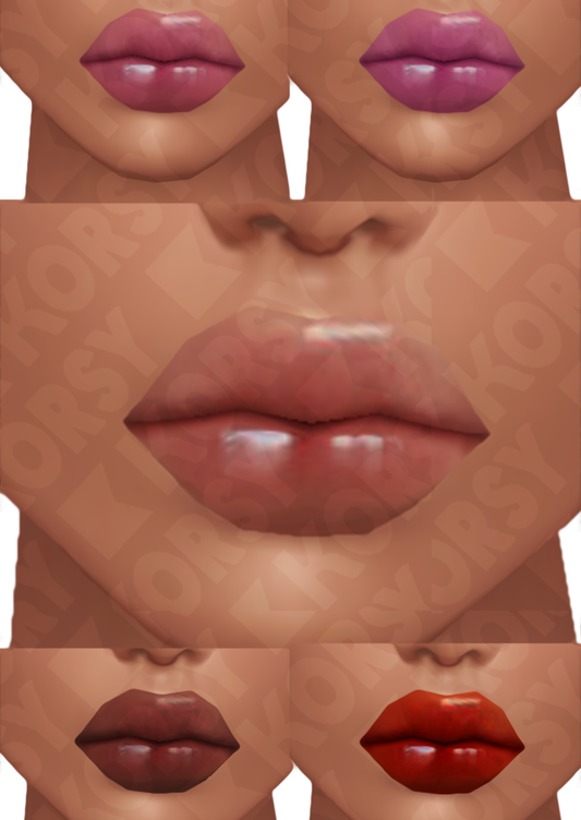 GLOSSY LIPSTICK add on Skin - PNG