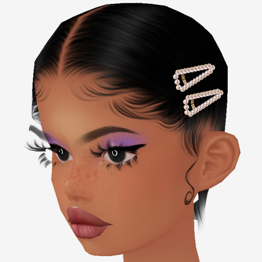 Pearl Hair Clip Add On Mesh Left