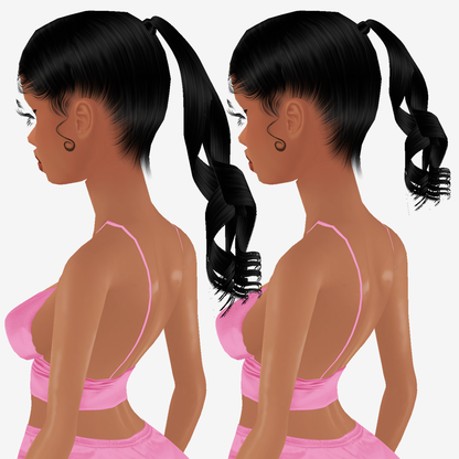 Hair Extension Mesh Ponytail
