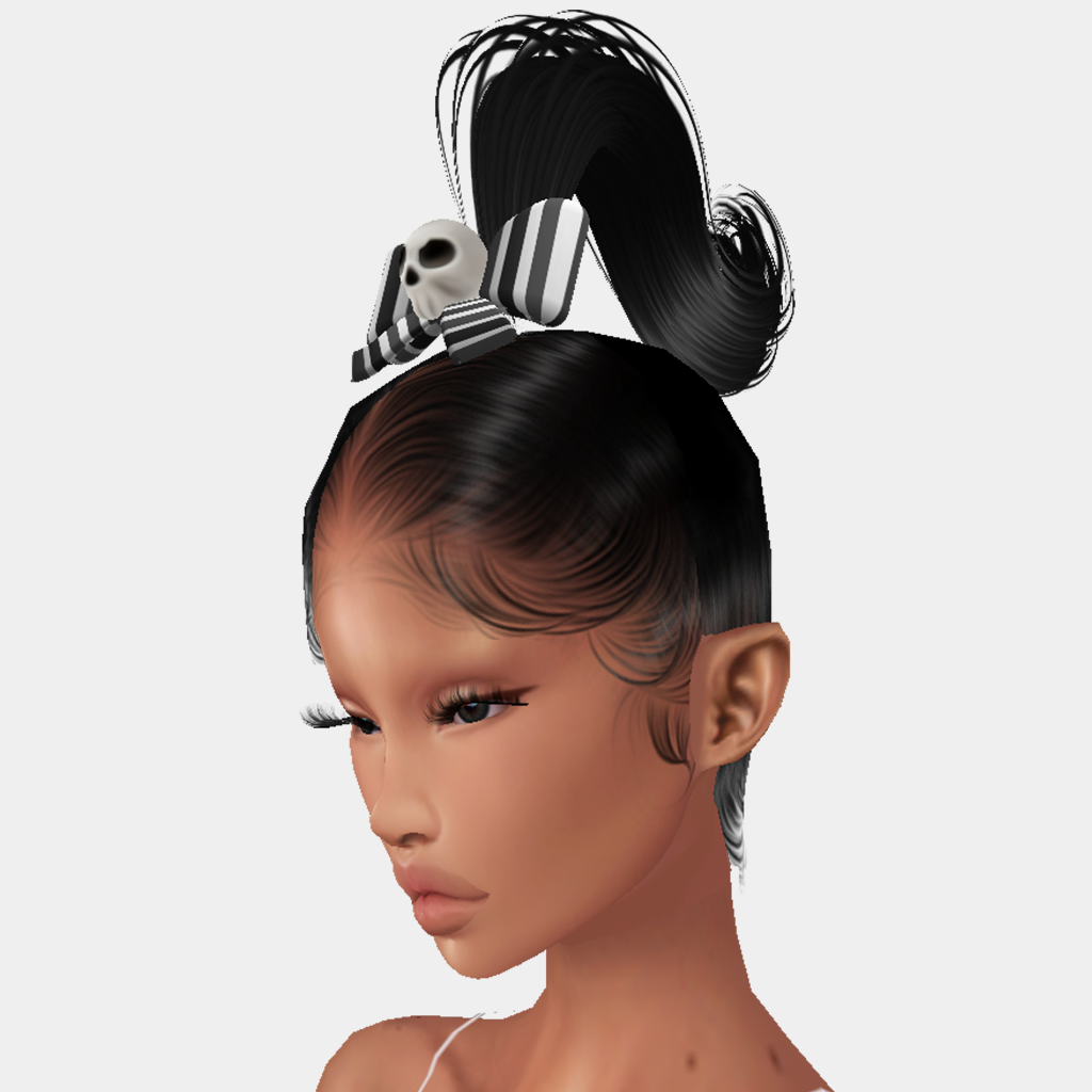 UP SKULL Bow Add On Mesh + Back Hair Extension