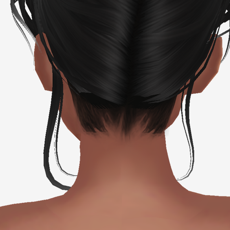 Messy Nape Smooth Baby Hair Opacity
