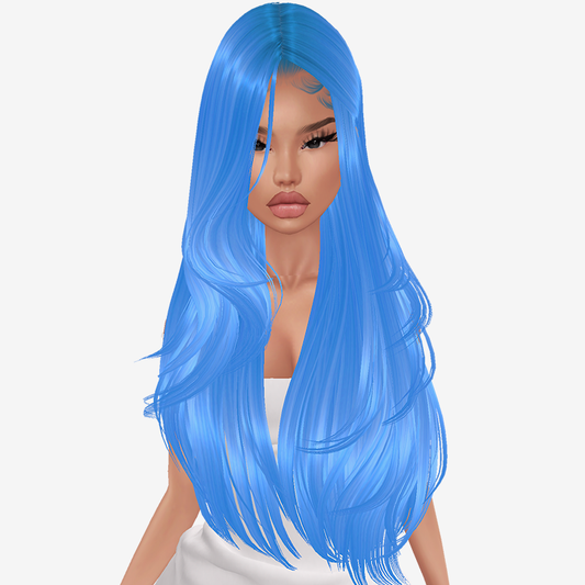 Plastic Blue Hair Texture